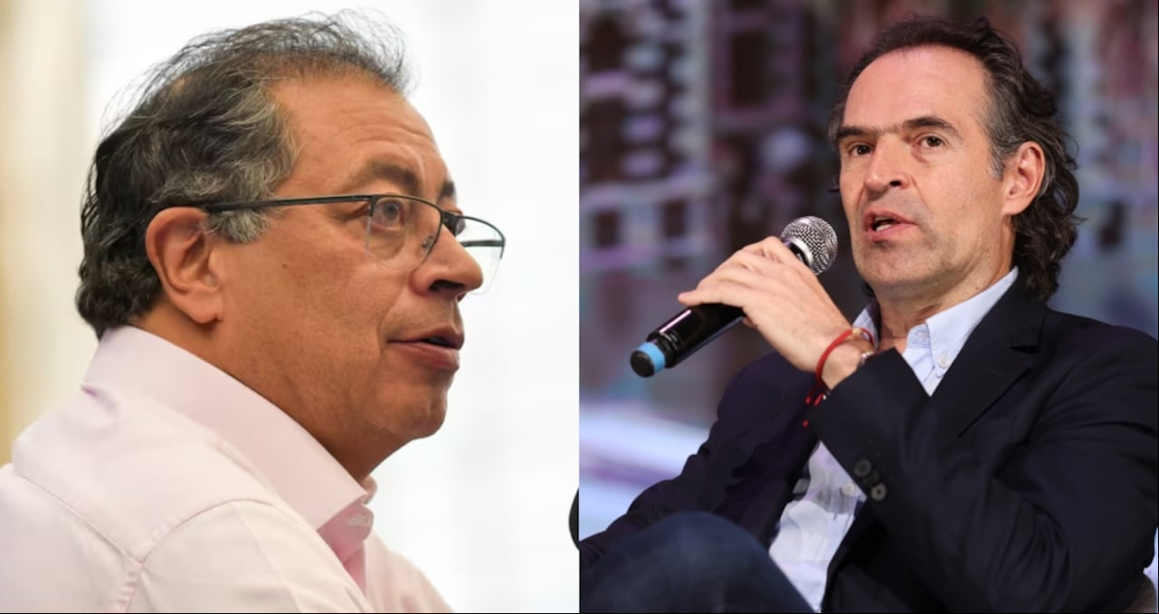 De izquierda a derecha: el presidente Gustavo Petro y el alcalde Federico Gutiérrez.