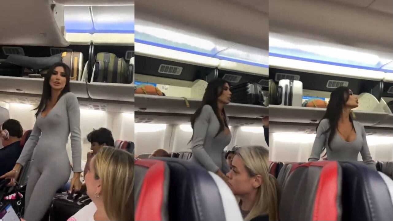 Después de una confrontación con alguien fuera de escena, la mujer gritó: "¡Soy famosa en Instagram, maldito vagabundo!".