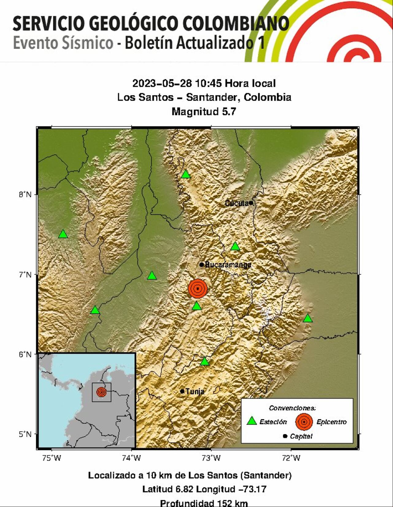 Temblor 28 de mayo