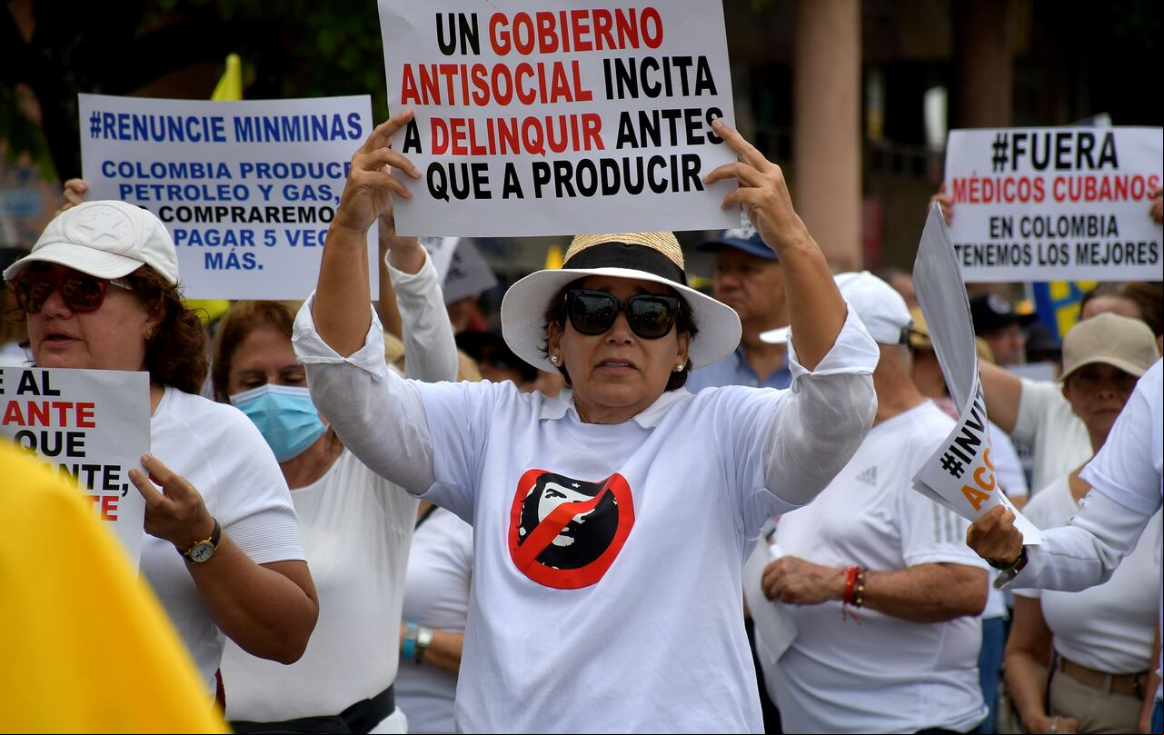 MARCHAS DE OPOSICIÓN EN CALI A GOBIERNO PETRO Y A LA REFORMA A LA SALUD