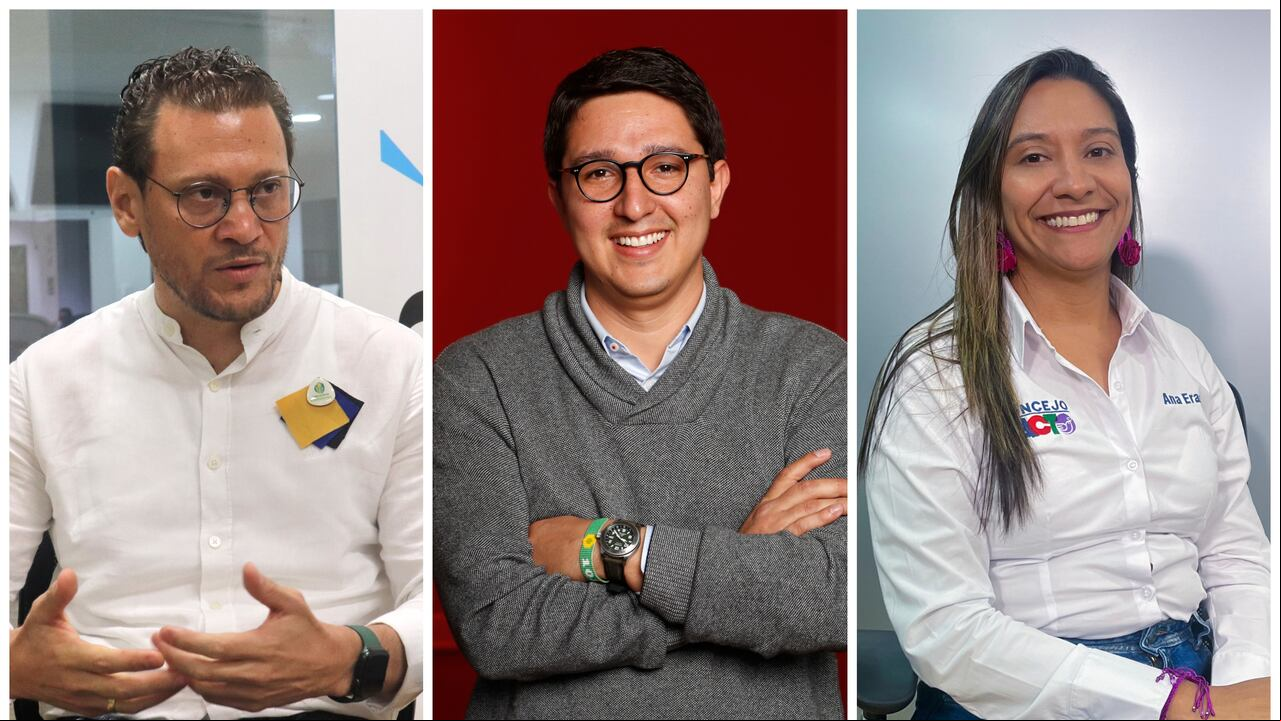 Andrés Felipe Ramírez, Duvalier Sánchez y Ana Erazo.
