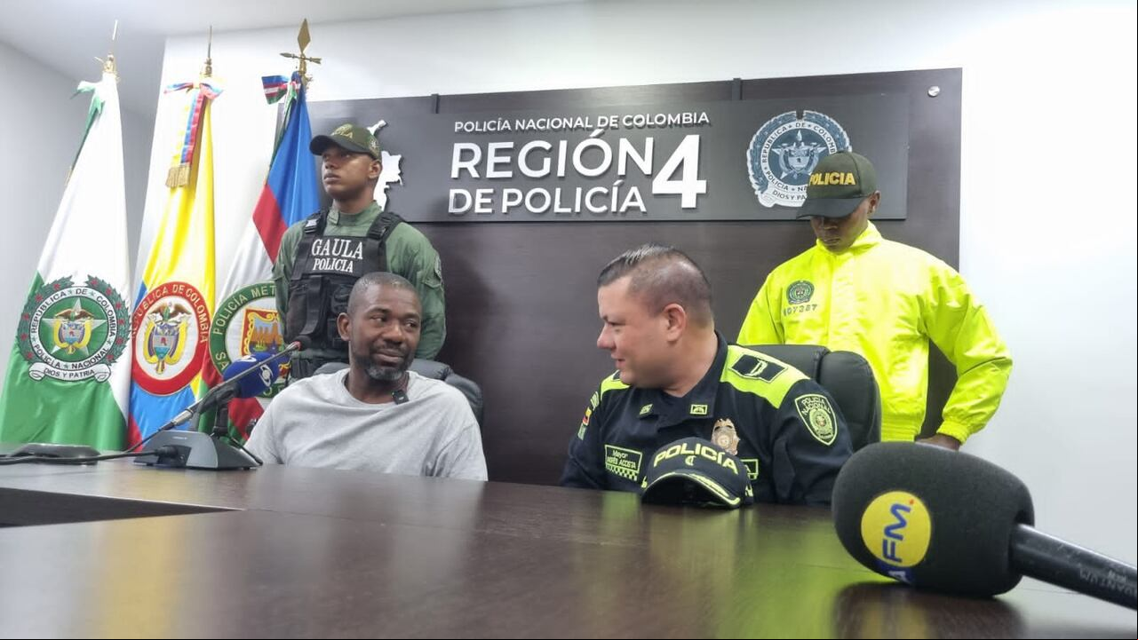 El padre de la menor Michelle Dayana Gonzalez, el señor Genaro González, en rueda de prensa desde Cali.