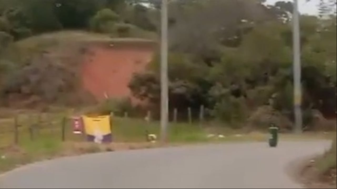 Un cilindro, posiblemente cargado con explosivos, en Jamundí.