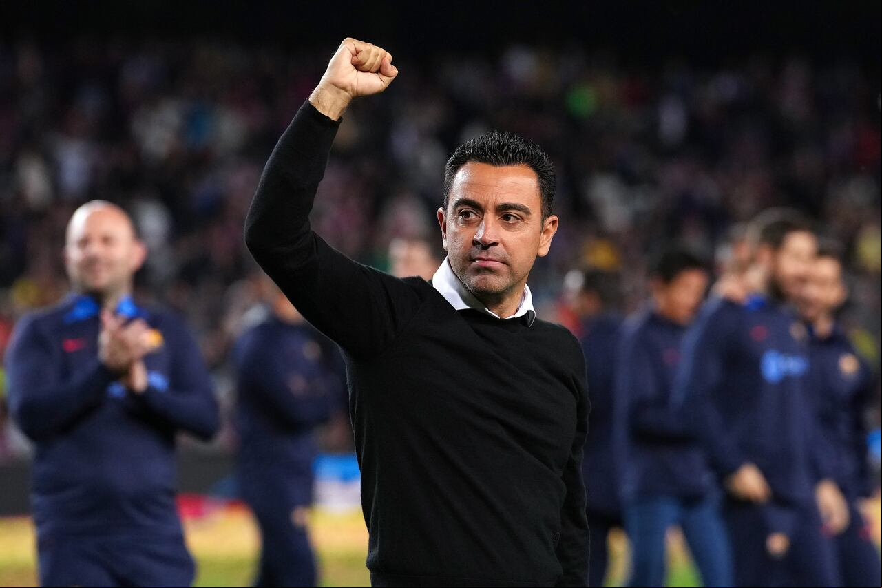Xavi Hernández, técnico del Barcelona de España.