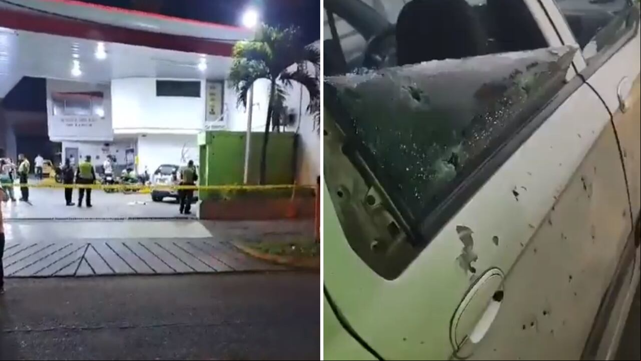 Lanzaron una granada a una estación de gasolina en el centro de Cali.
