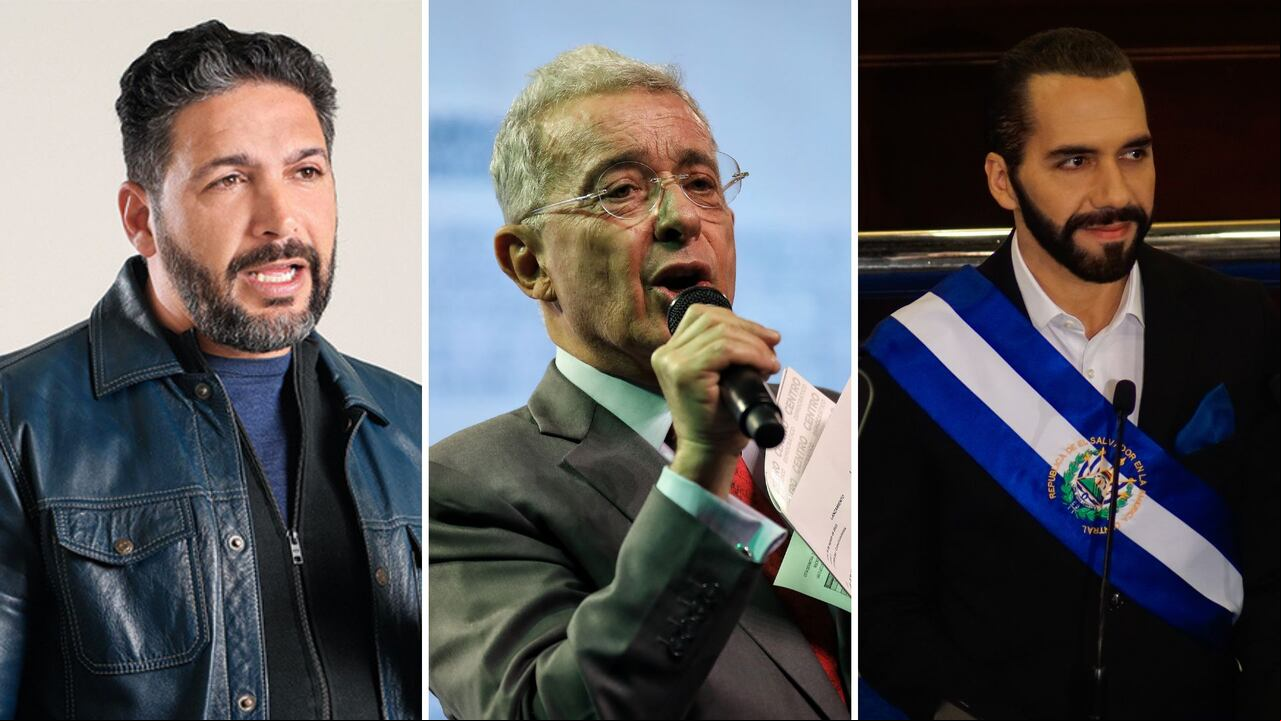 Agmeth Escaf, Álvaro Uribe y Nayib Bukele