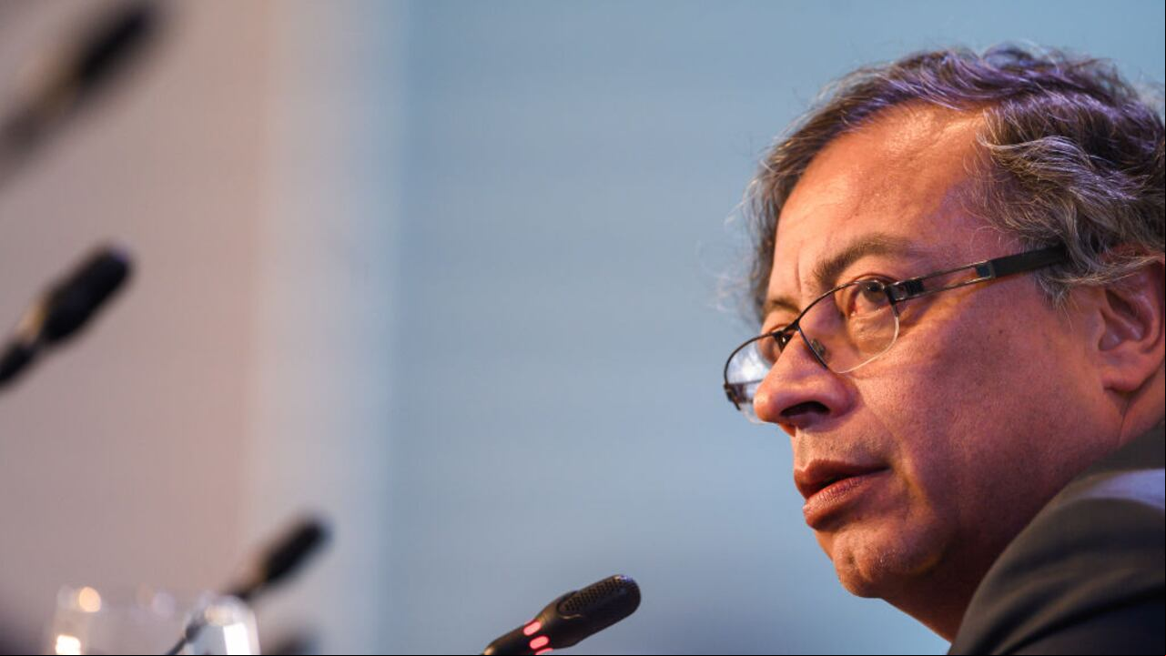 El presidente, Gustavo Petro, el 24 de enero de 2023 en Buenos Aires (Argentina)