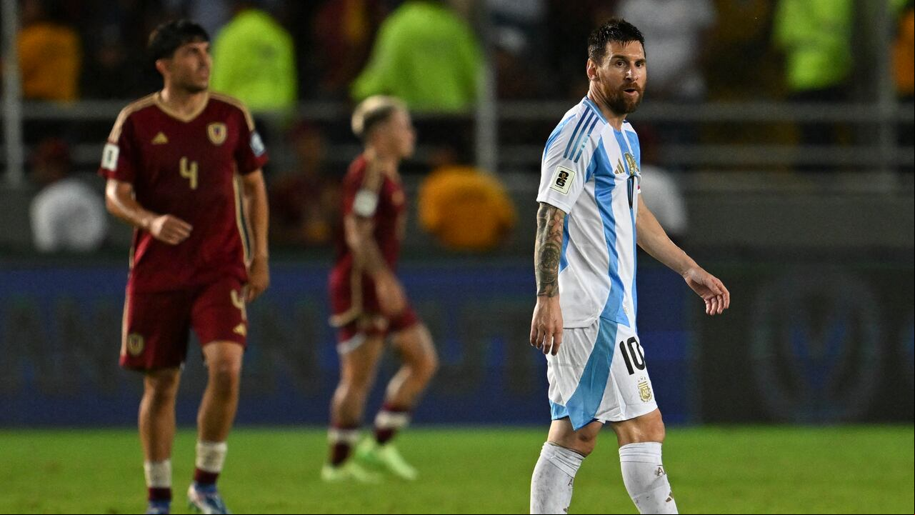 Empate de la selección Argentina y Venezuela.