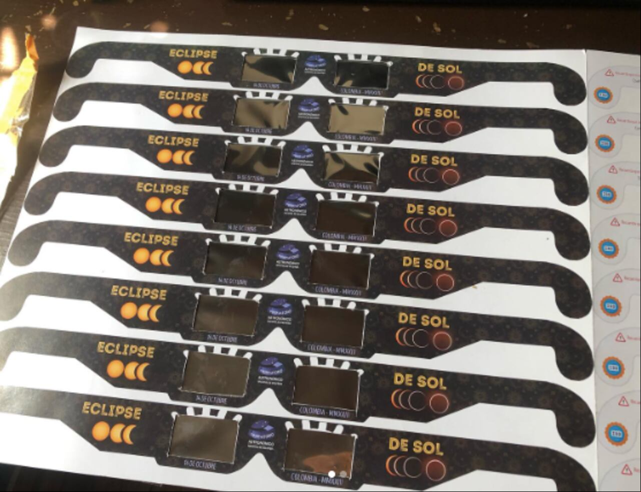 eclipse de sol gafas
