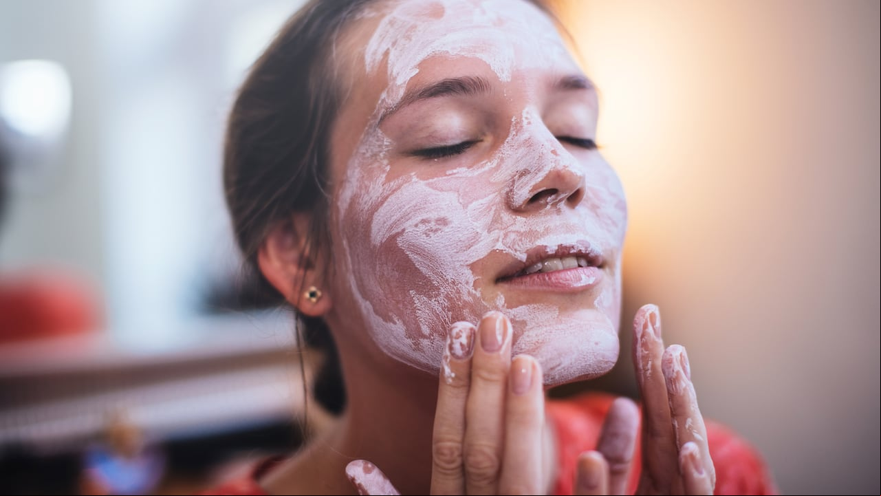 mascarilla de harina y leche