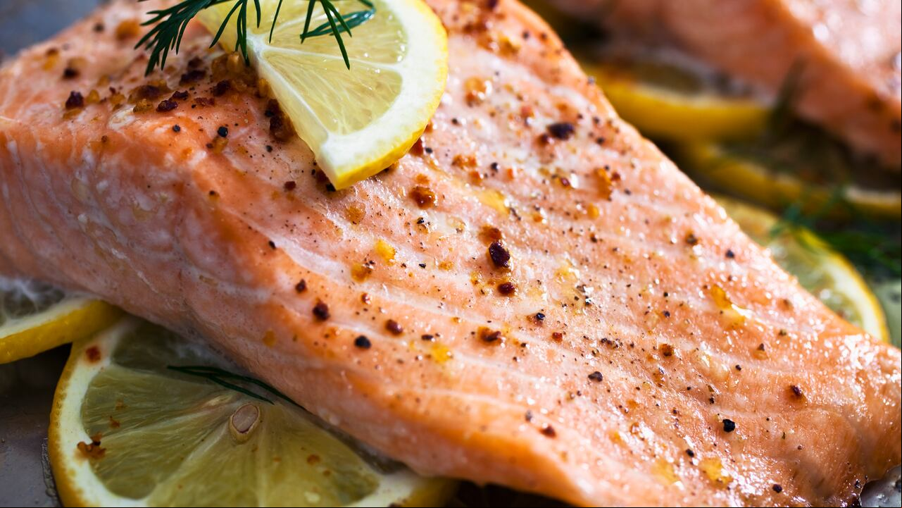Salmón al horno.