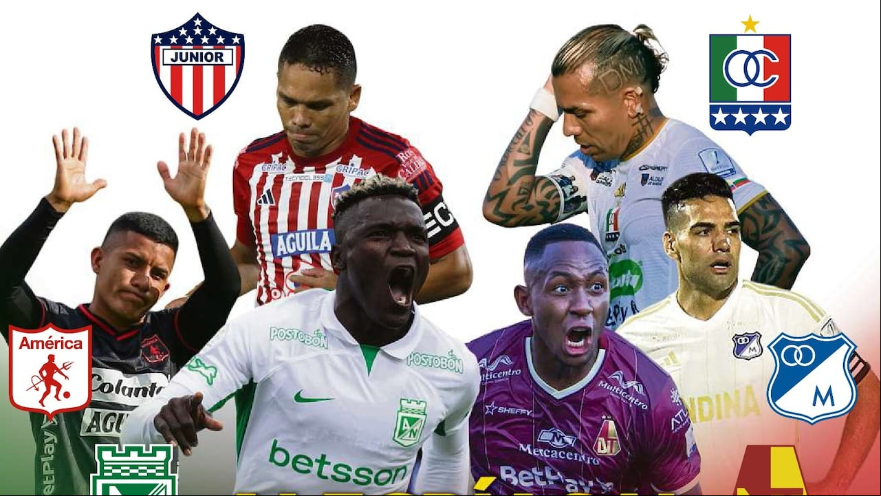 Los referentes de los cuadrangulares de la Liga colombiana.