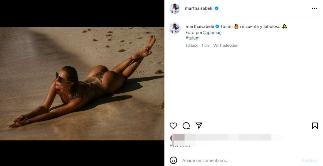 Martha Isabel Bolaños en Tulum