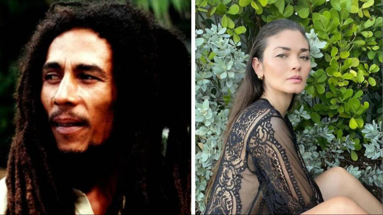 Karen Carreño y Bob Marley