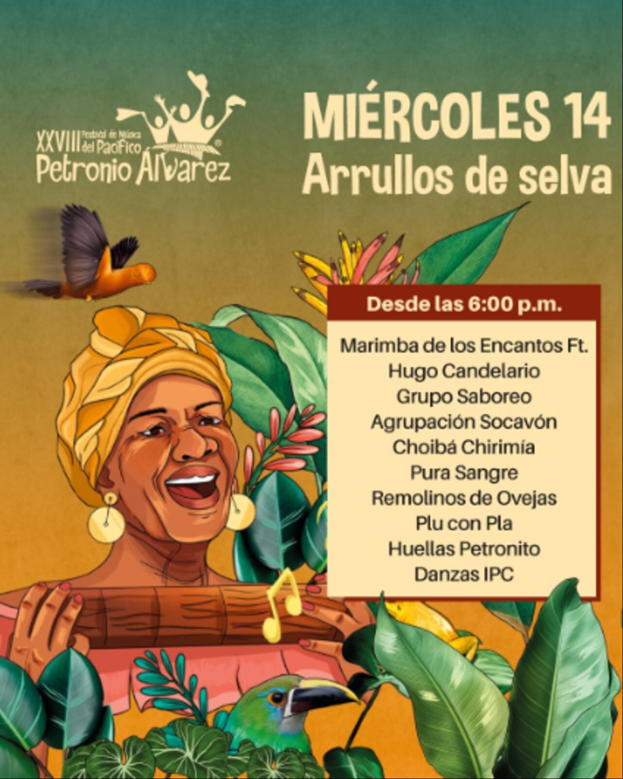 Este miércoles, inicia el Festival Petronio Álvarez 2024, donde se llevarán a cabo varias ofertas gastronómicas y musicales.