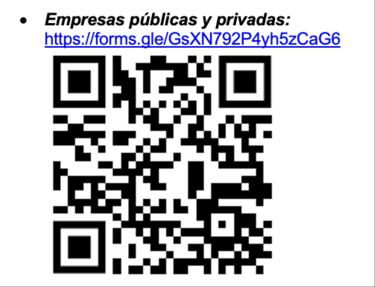 Este es el formulario para las empresas públicas y privadas que deseen participar en el Simulacro Nacional de Respuesta a Emergencias 2024.
