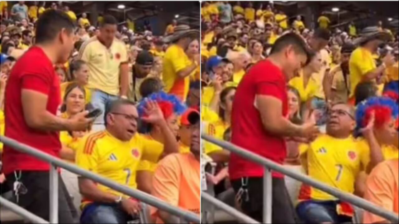 Mane Díaz se mostró muy molesto por el fanático que le pidió una foto en el partido Colombia Vs. Panamá.
