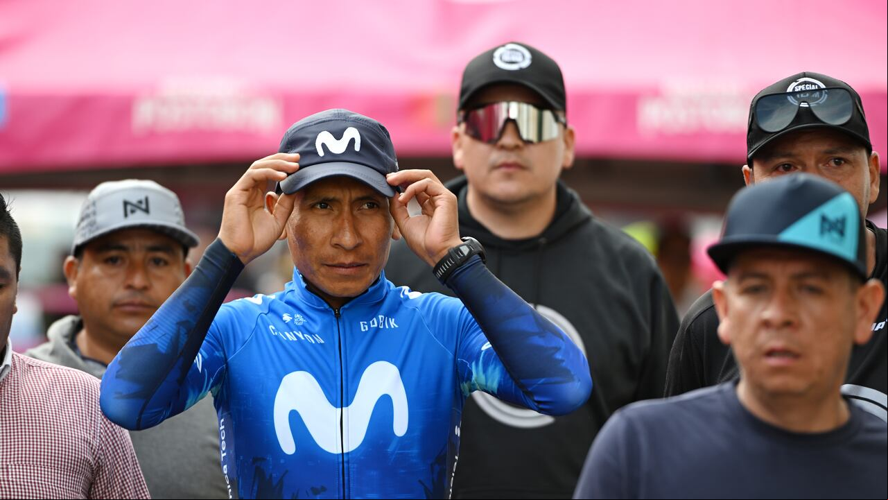 TUNJA, COLOMBIA - FEBRUARY 04: Nairo Quintana of Colombia and Movistar Team during the 4th Tour Colombia 2024 - Team Presentation on February 04, 2024 in Tunja, Colombia. (Photo by Maximiliano Blanco/Getty Images)
