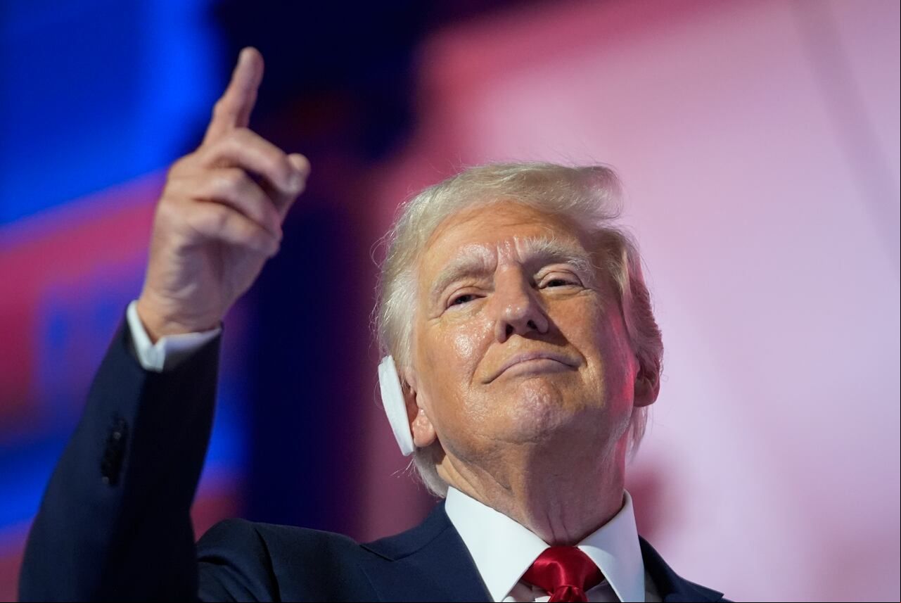 Donald Trump dio su discurso en la Convención Republicana.