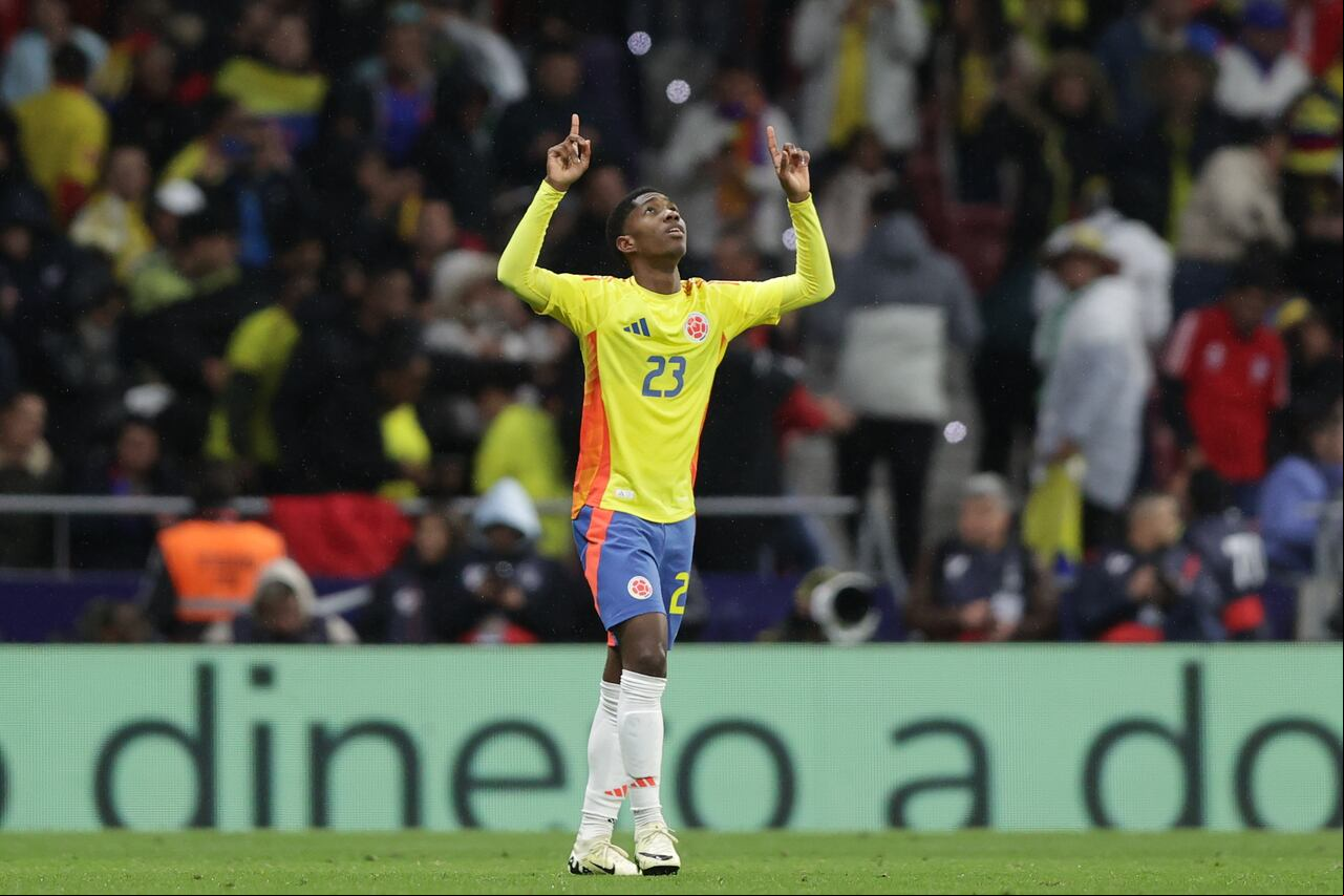 Yaser Asprilla con los colores de la Selección Colombia.