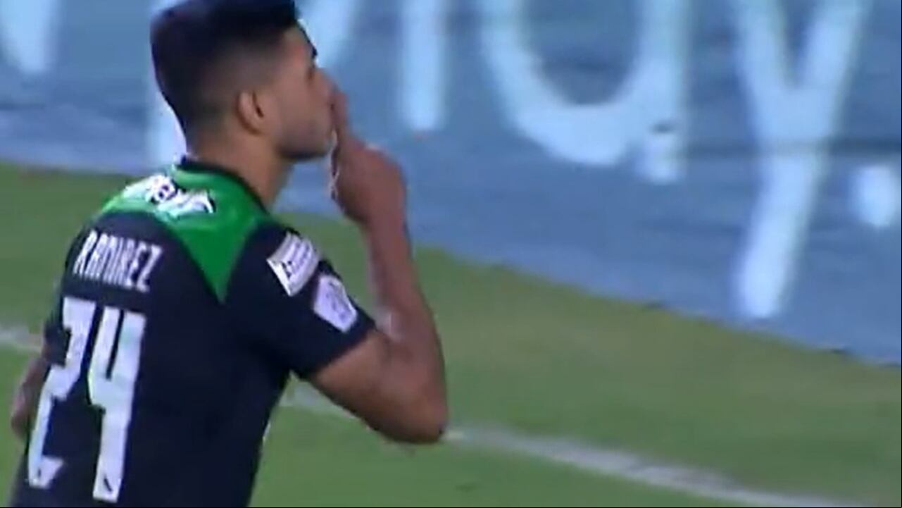 Eric Ramírez marcó el gol de Atlético Nacional.