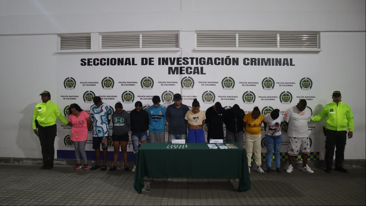 Fueron capturados seis mujeres y seis hombres de Los Viruñas.