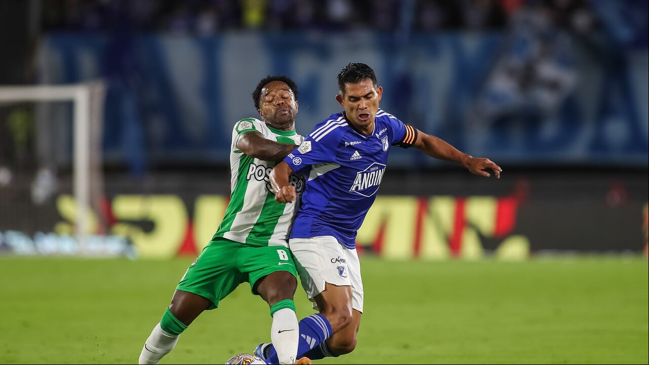 Bogotá. Noviembre 15 2023. Millonarios enfrenta a Atletico Nacional en el partido de ida de la final de la Copa BetPlay, en el estadio El Campin. (Colprensa - John Paz)