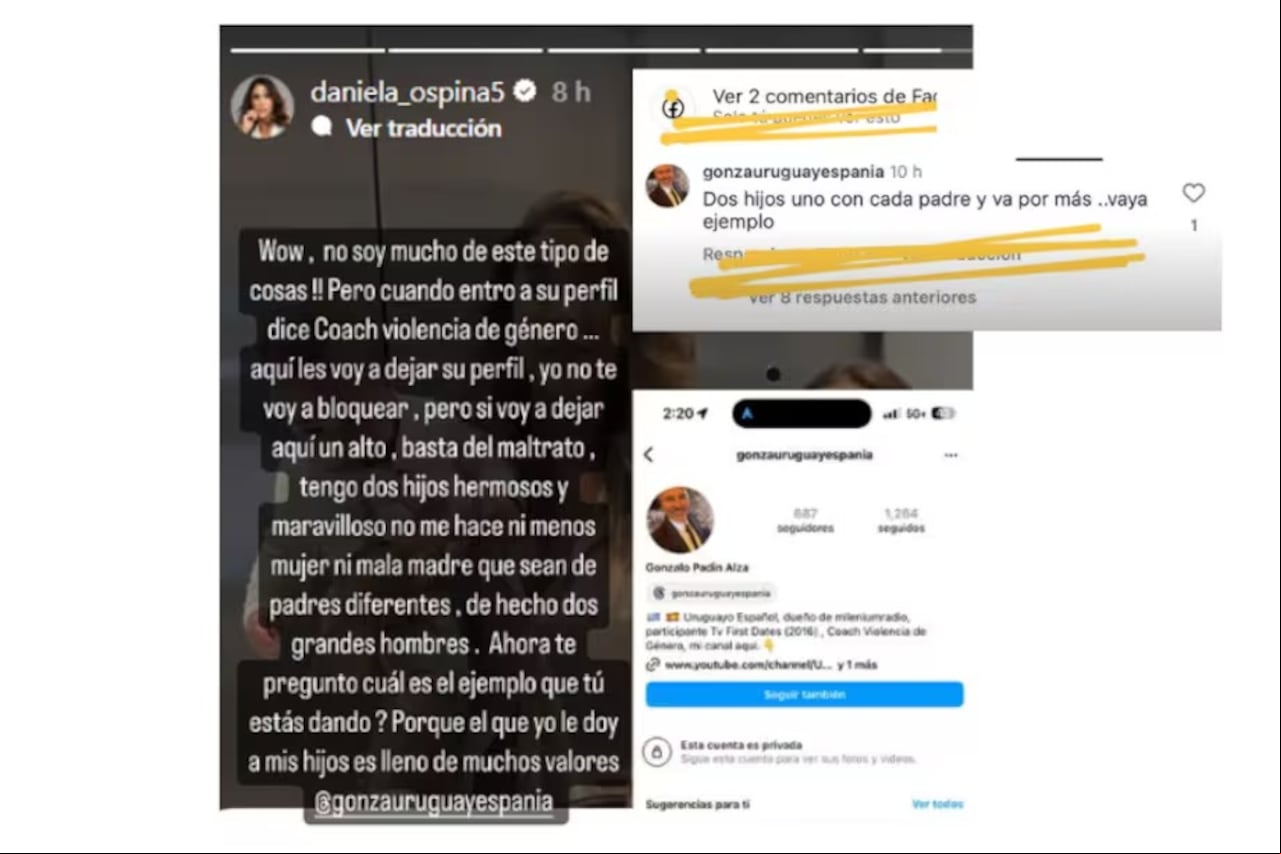 Daniela Ospina se defendió de las críticas en las redes sociales