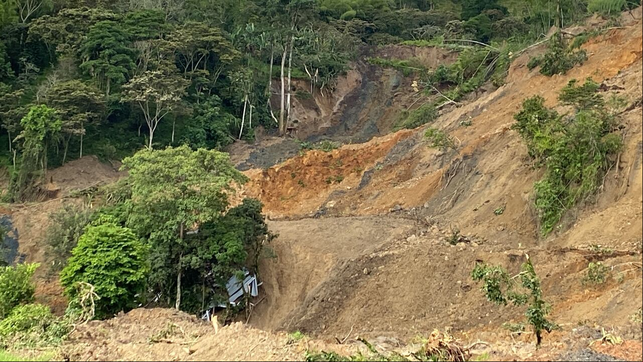 Deslizamiento de tierra en Rosas, Cauca.
