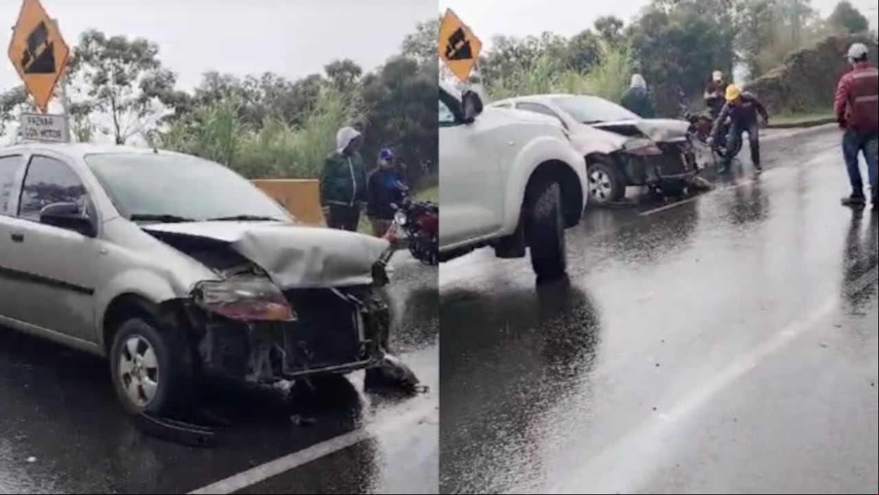 Accidente en la vía Cajamarca - Calarcá