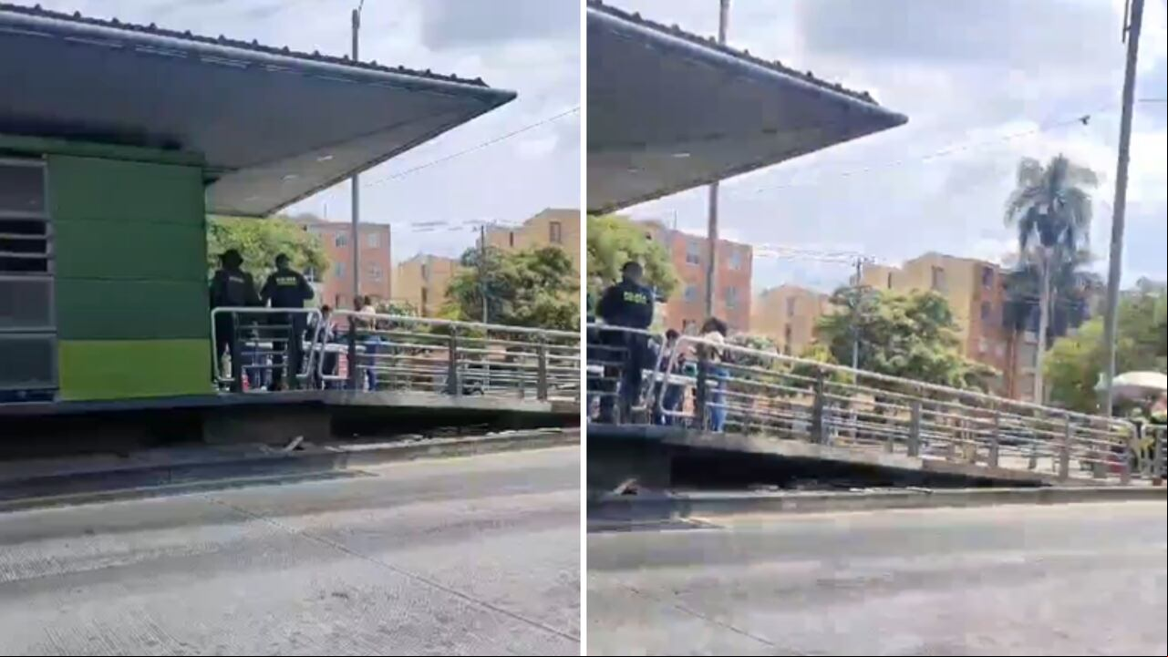 Los hechos ocurrieron en la estación Meléndez, en el sur de Cali.
