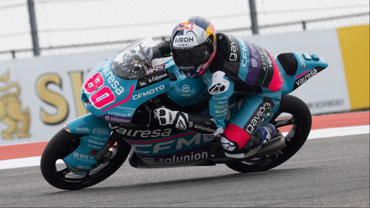 El colombiano David Alonso ganó el MotoGP de las Américas en el Circuito de Austin, Texas.