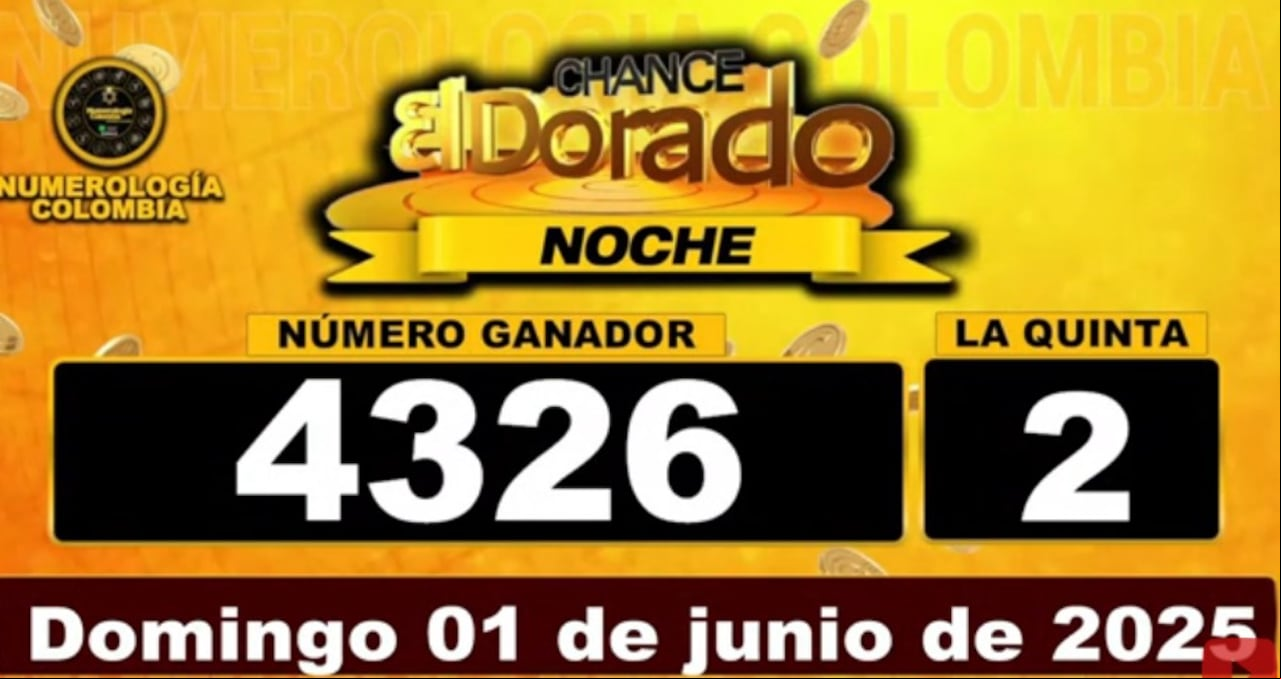 Dorado Noche: 1 de junio de 2025.