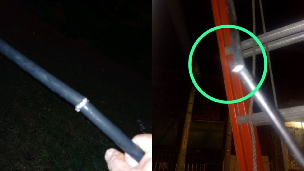 En las imágenes suministradas por la entidad se evidencia el corte del cableado que se ha hecho en varias de las infraestructuras.
