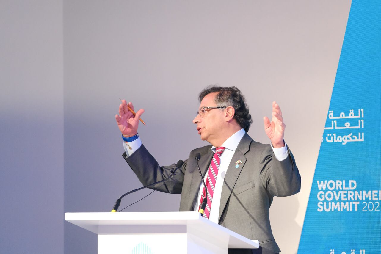 El presidente de Colombia, Gustavo Petro en Dubái, Emiratos Árabes Unidos