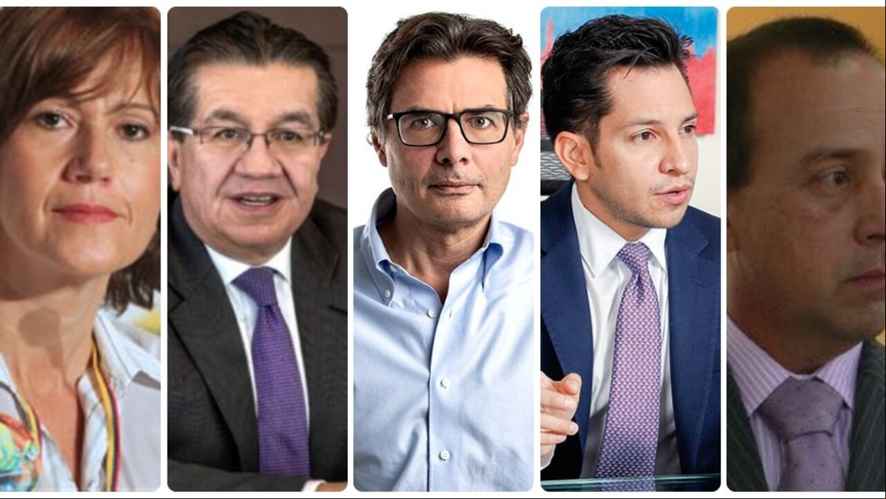 Beatriz Londoño, Fernando Ruiz, Alejandro Gaviria, Germán Escobar y Juan Gonzalo López.