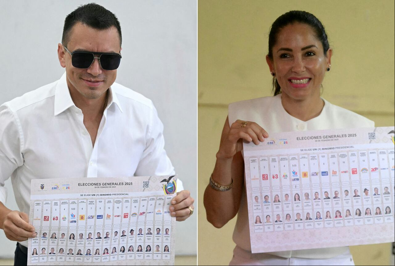 Daniel Noboa y Luisa González