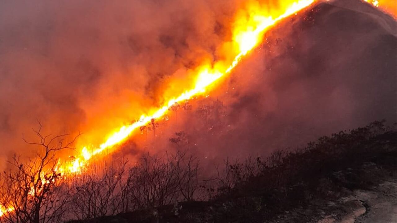 En el sector de rural de Mandivá, Santander de Quilichao, se presenta un incendio forestal de grandes proporciones desde las horas de la tarde de este viernes 6 de spetiembre.