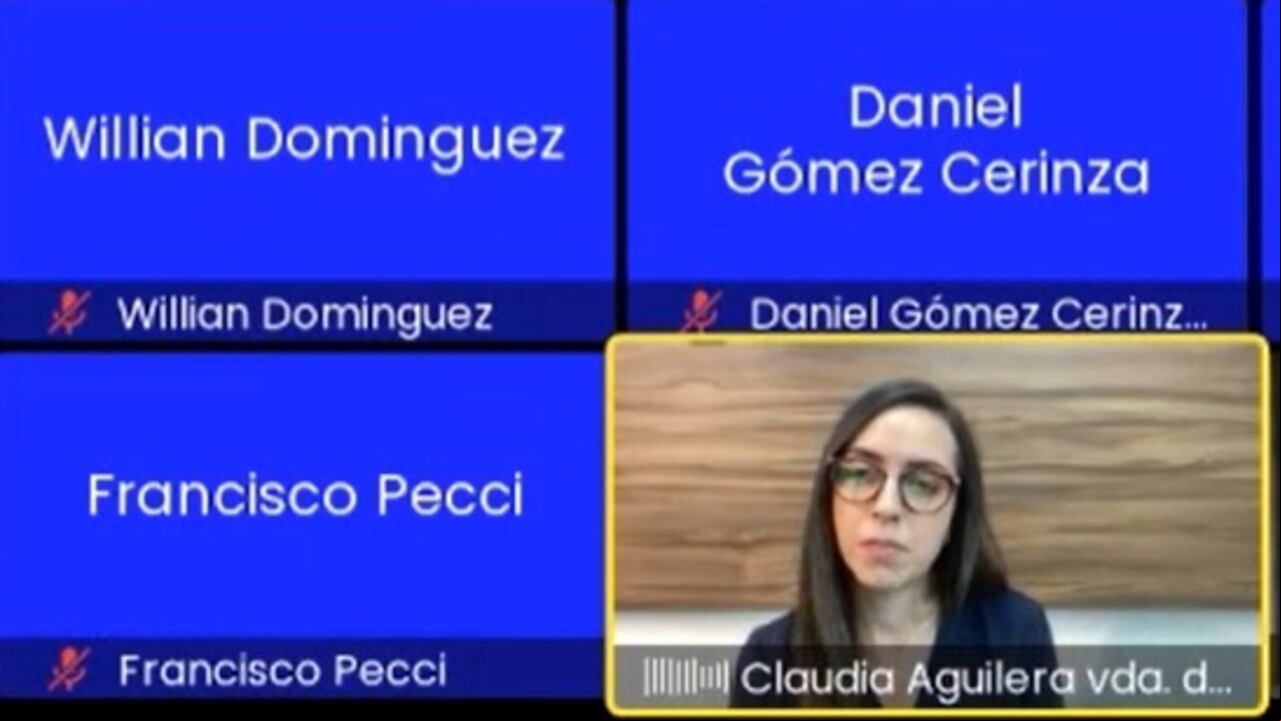 Claudia Aguilera, viuda del fiscal paraguayo Marcelo Pecci.