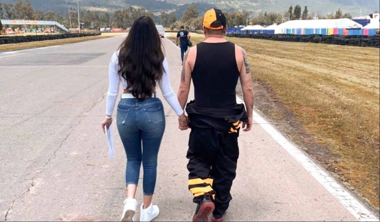 Boyacomán acompañado de su actual pareja, María José Camargo