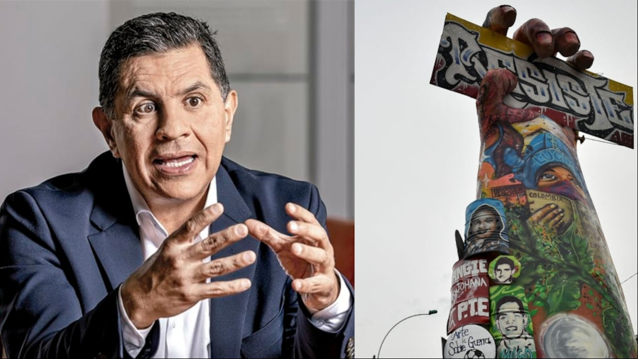 El alcalde Jorge Iván Ospina defendió el Monumento a la Resistencia.