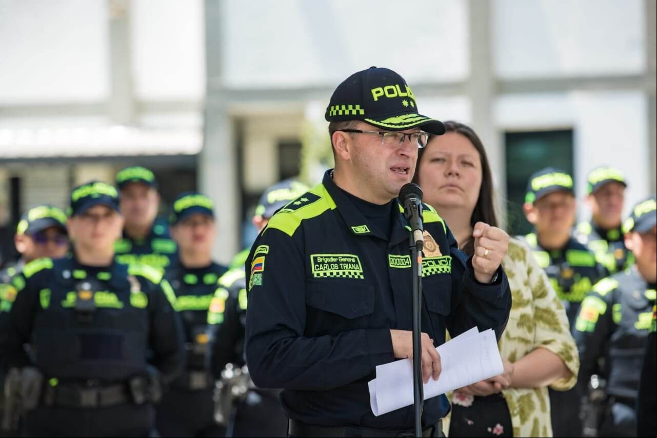 Comandante de la Policía Metropolitana de Bogotá, Carlos Fernando Triana