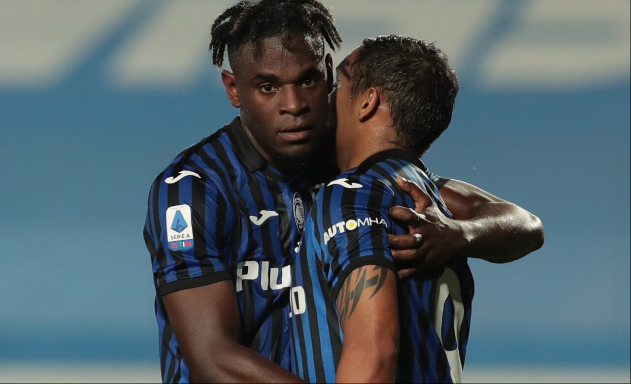Ambos colombianos tuvieron acción en el juego de ida de la Europa League con Atalanta.