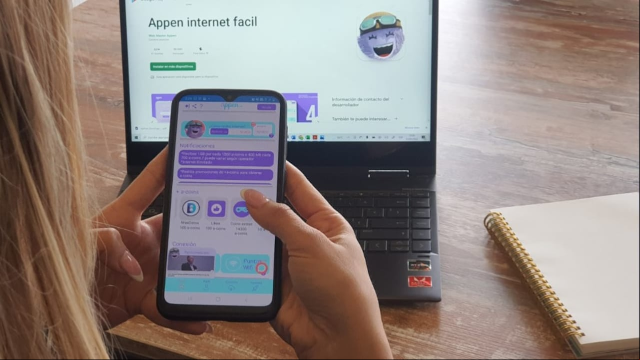 La app permite la conexión a internet desde el celular en cualquier región del país gratis.