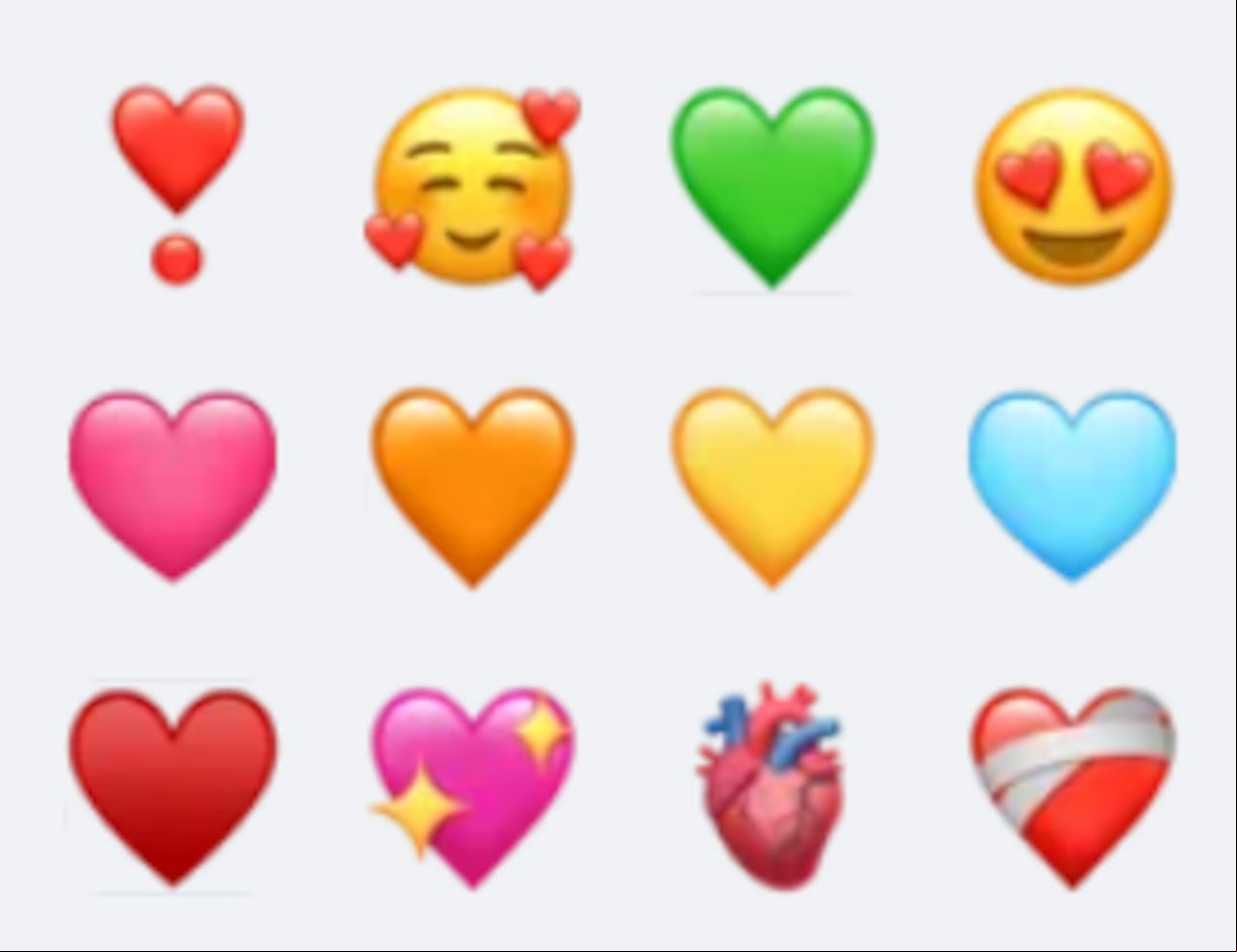 Emoijs de corazones