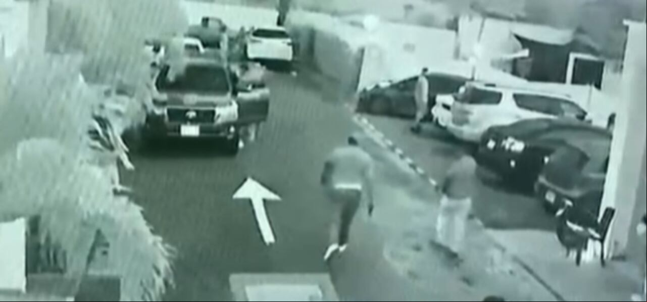 video de las cámaras de seguridad del motel donde ocurrió la balacera.