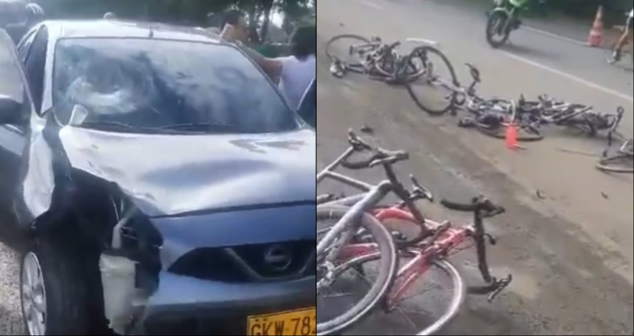 Accidente en la recta Cali-Palmira, este domingo 11 de agosto.