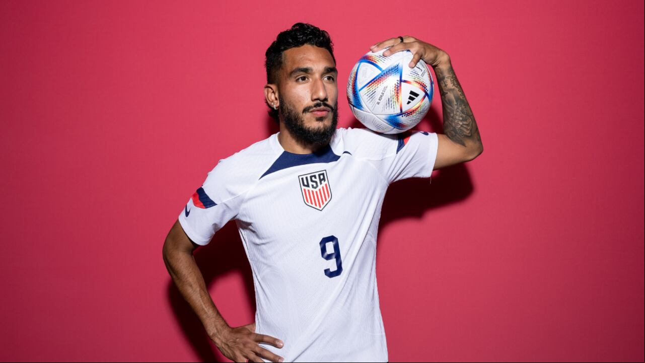 DOHA, QATAR - NOVEMBER 15: Jesus Ferreira of United States poses during the official FIFA World Cup Qatar 2022 portrait session at on November 15, 2022 in Doha, Qatar. (Photo by Getty Images/Patrick Smith - FIFA/FIFA)