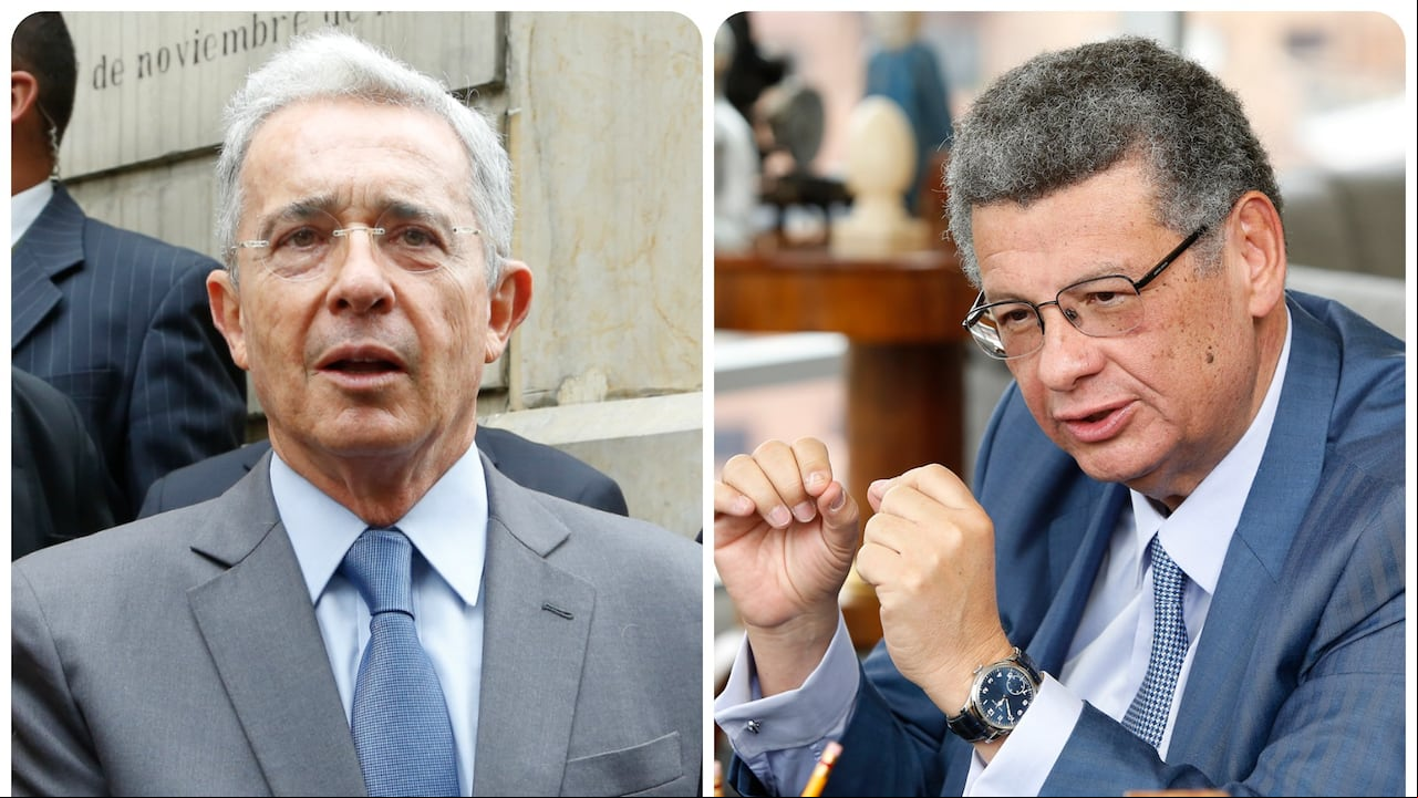 El expresidente Álvaro Uribe y el abogado Jaime Granados.
