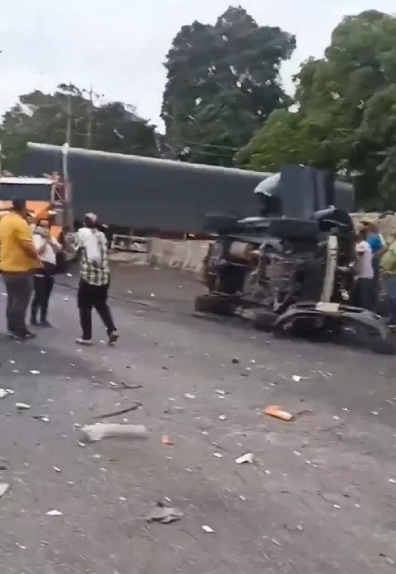 Accidente en la vía al Llano